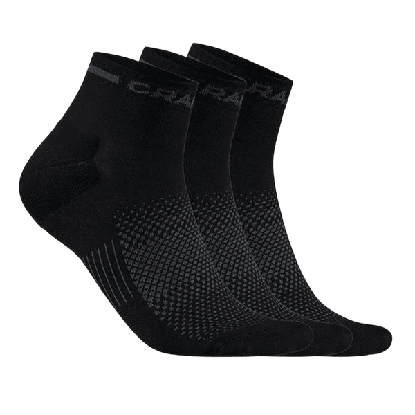 Chaussettes Craft Core Dry Mid 3p Sock 999000 Black