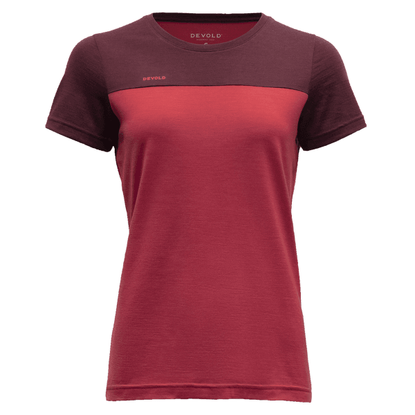 T-shirt a manches courtes Devold Norang Tee Women 744B PORT/BEAUTY