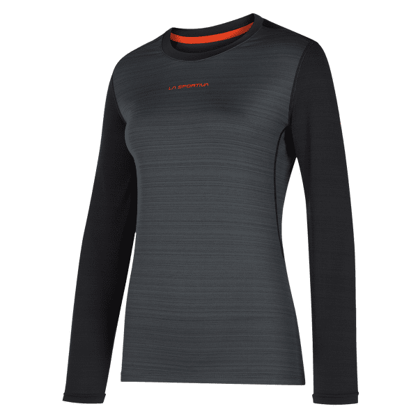 T-shirt a manches longues La Sportiva TOUR LONG SLEEVE Women Carbon/Cherry Tomato