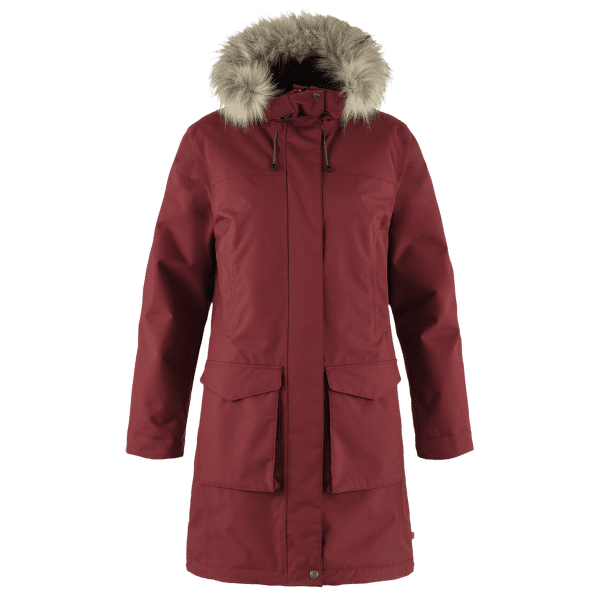 Veste longue Fjällräven Nuuk Lite Parka Women Bordeaux Red