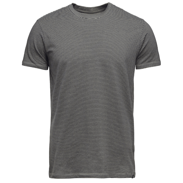 T-shirt a manches courtes Black Diamond BD Stripes SS Tee Men Charcoal-Off White