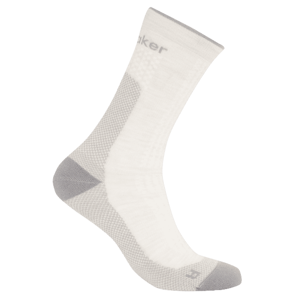 Chaussettes Icebreaker Mer Hike+ Ultralight Crew Women ECRU HTHR/ALLOY