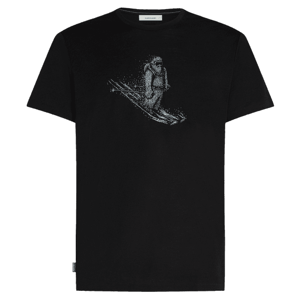 T-shirt a manches courtes Icebreaker Merino 150 Tech Lite SS Tee Skiing Yeti Men BLACK