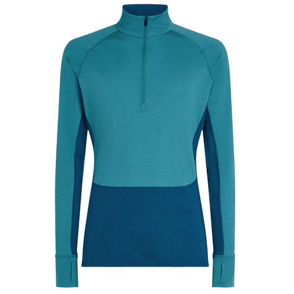 T-shirt a manches longues Icebreaker Merino 200 ZoneKnit™ LS Half Zip Men ATLANTIS/TOPAZ/CB
