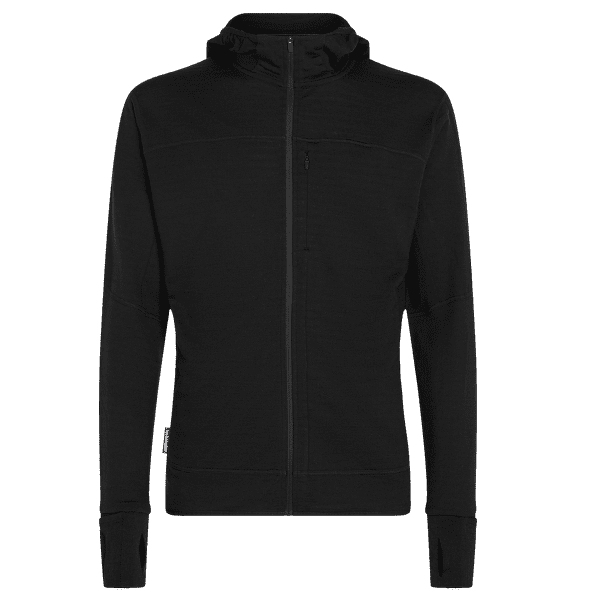 Sweat-shirt Icebreaker Merino Blend 300 RealFleece™ Descender LS Zip Men BLACK