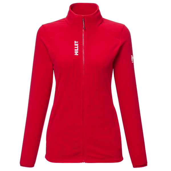 Sweat-shirt Millet UBIC LIGHTGRID JACKET WOMEN ROUGE A14