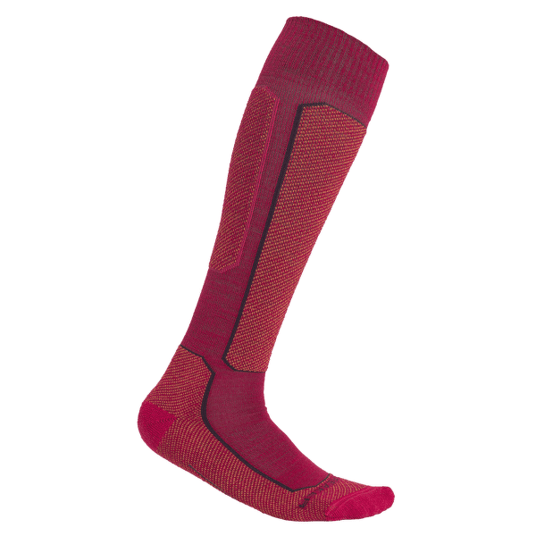 Chaussettes hauteur genou Icebreaker Ski+ Light OTC Women ELECTRNPNK/EARTH/NGHTSHAD