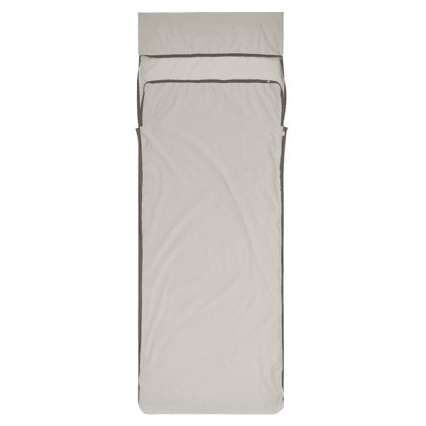 Insert de sac de couchage Sea to Summit Silk Blend Sleeping Bag Liner - Rectangular w/ Pillow Sleeve Moonstruck Grey