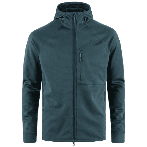 Sweat-shirt Fjällräven Abisko Grid Fleece Hoodie Men Mountain Blue