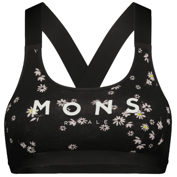 Brassiere Mons Royale Stela X-Back Bra Women Black Daisy