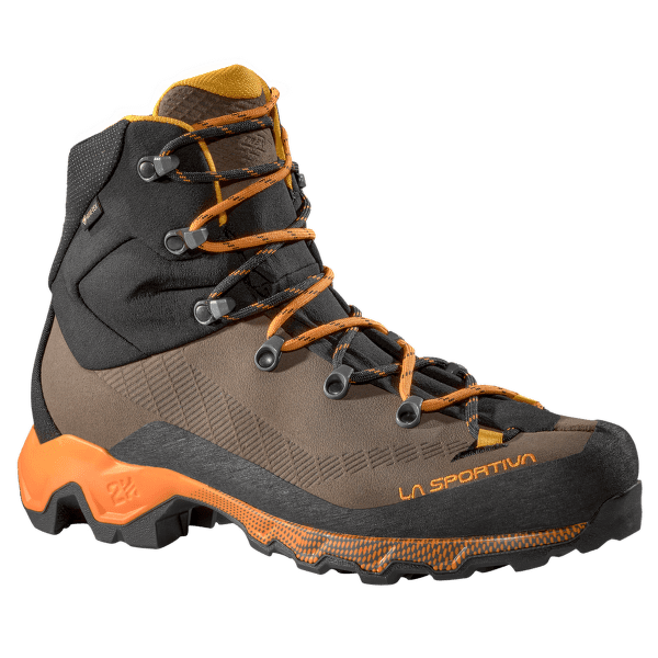 Chaussures La Sportiva Aequilibrium Trek GTX Chocolate/Papaya_N05Y02