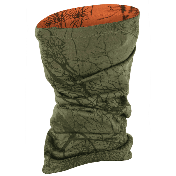Cache-cou Fjällräven Lappland Neck Gaiter Green Camo-Orange Multi Camo