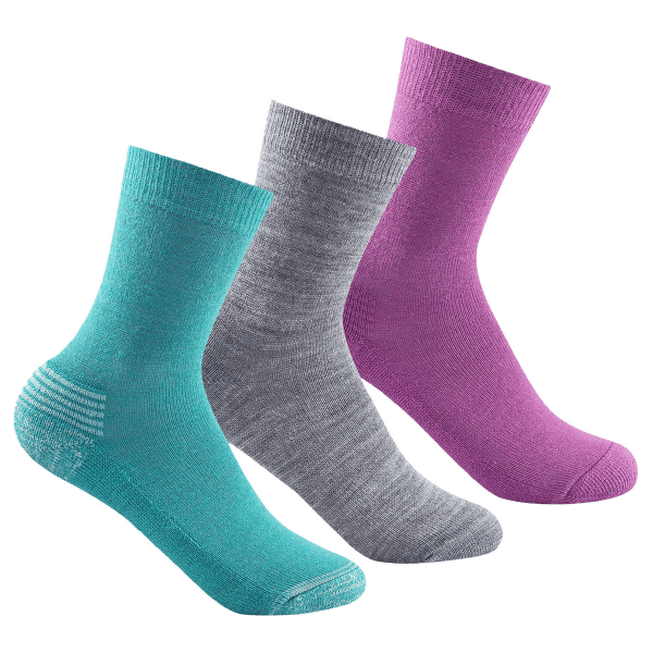 Chaussettes Devold DAILY MEDIUM KID SOCK 3PK 370 LAKE