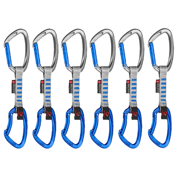 Ensemble Expreska Mammut Crag Keylock Indicator 6-Pack Quickdraws silver-ultramarine