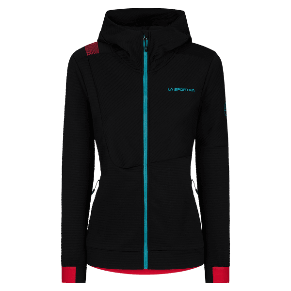 Sweat-shirt La Sportiva MOOD HOODY Women Black/Hibiscus