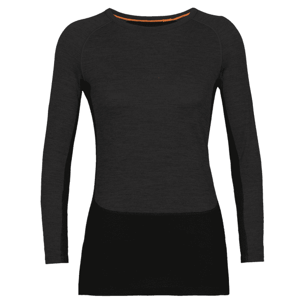 T-shirt a manches longues Icebreaker 200 ZoneKnit LS Crewe Women JET HTHR/BLACK/METRO HTHR/CB