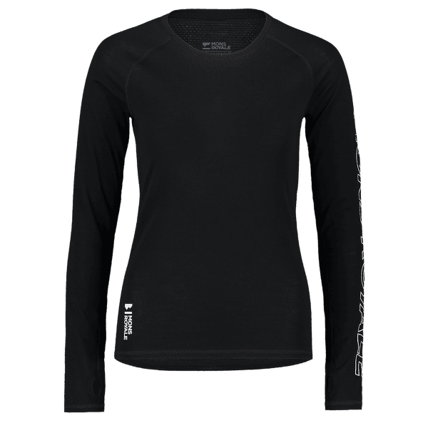 T-shirt a manches longues Mons Royale Bella Merino Air-Con LS Women Black