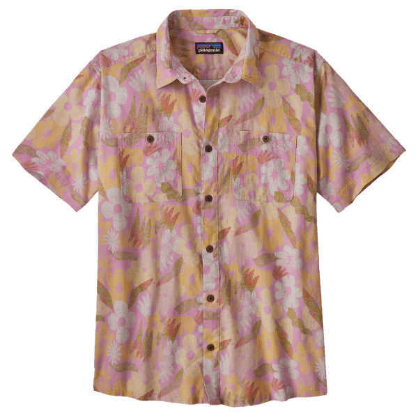 Chemises a manches courtes Patagonia Back Step Shirt Men Channeling Spring: Milkweed Mauve