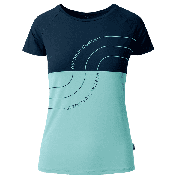 T-shirt a manches courtes Martini VIA Shirt Dynamic Women skylight/true navy