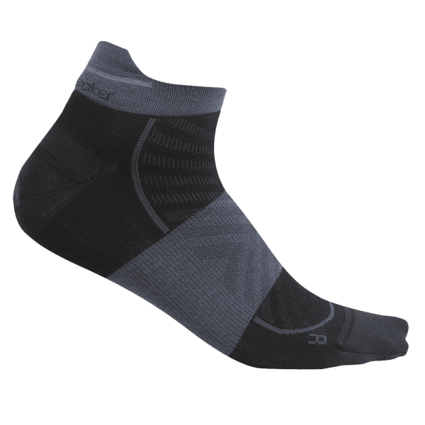 Chaussettes Icebreaker Merino Run+Ultralight Micro Men BLACK/GRAPHITE
