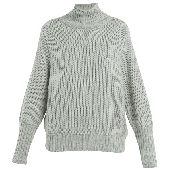 Pull Icebreaker Seevista Funnel Neck Sweater Women ASHEN/MOSS