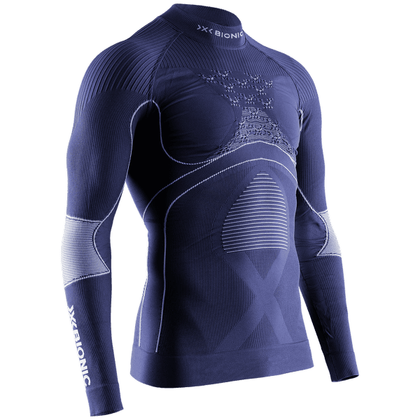 T-shirt a manches longues X-Bionic Energy Accumulator 4.0 Shirt Turtle Neck Men Marine/Optical White