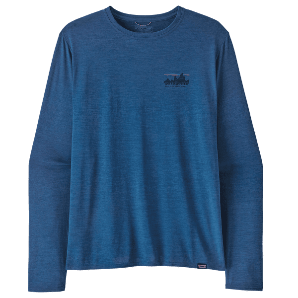 T-shirt a manches longues Patagonia L/S Cap Cool Daily Graphic Shirt Men 73 Skyline: Clement Blue X-Dye