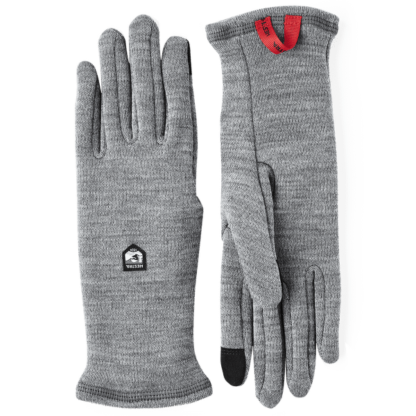 Gants Hestra Gravita Merino Liner - 5 finger Grey