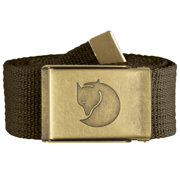 Bande Fjällräven Canvas Brass Belt Dark Olive