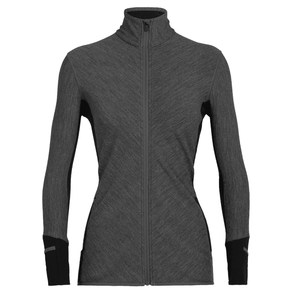 Sweat-shirt Icebreaker Descender LS Zip Women Jet HTHR/Black
