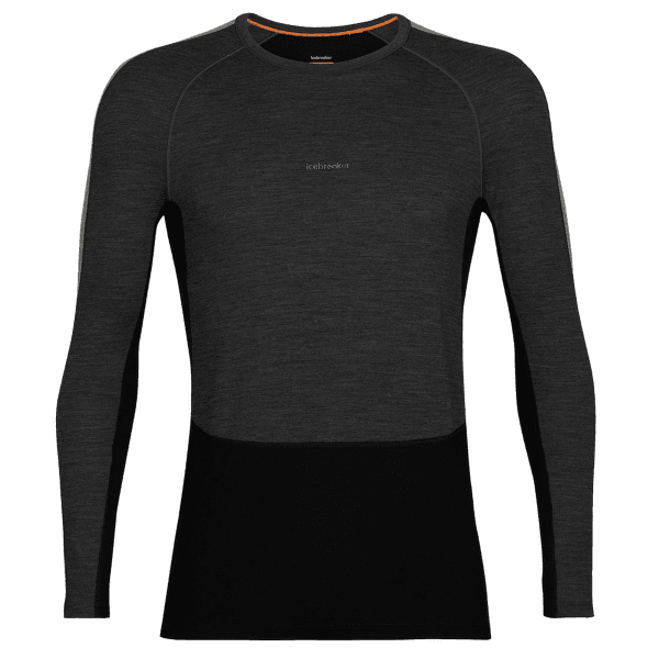 T-shirt a manches longues Icebreaker 200 ZoneKnit LS Crewe Men JET HTHR/BLACK/METRO HTHR/CB