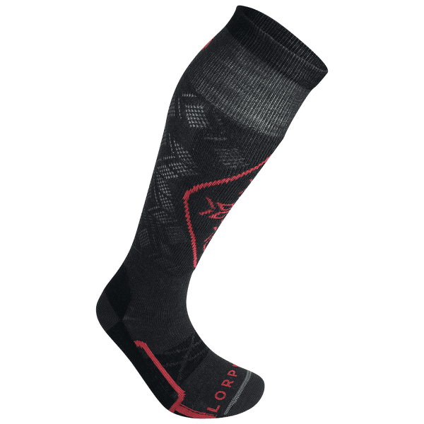 Chaussettes hauteur genou Lorpen T2 SKI LIGHT ECO Women GREY/RED