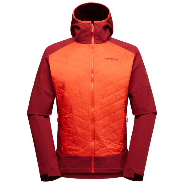 Veste La Sportiva KAP HYBRID HOODY Men Cherry Tomato/Sangria