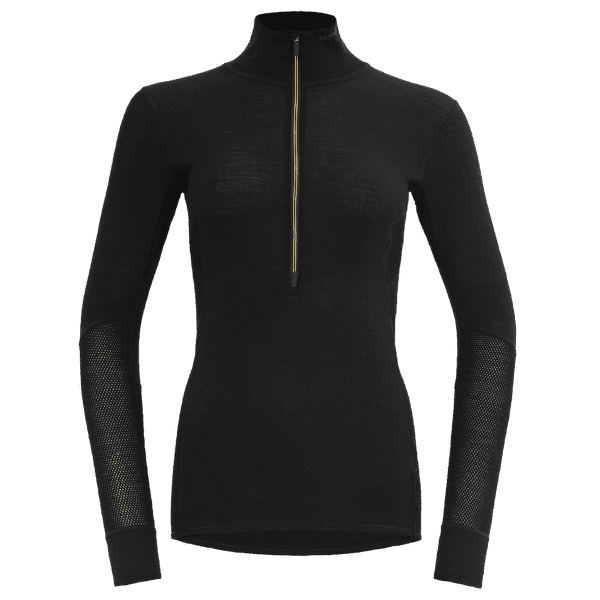 T-shirt a manches longues Devold Wool Mesh 190 Zip Neck Women 960A CAVIAR