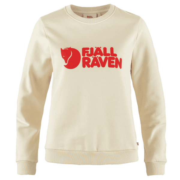Sweat-shirt Fjällräven Fjällräven Logo Sweater Women Chalk White-Flame Orange