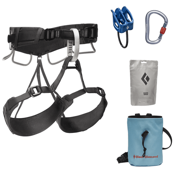 Ensemble Black Diamond MOMENTUM 4S HARNESS PACKAGE Anthracite