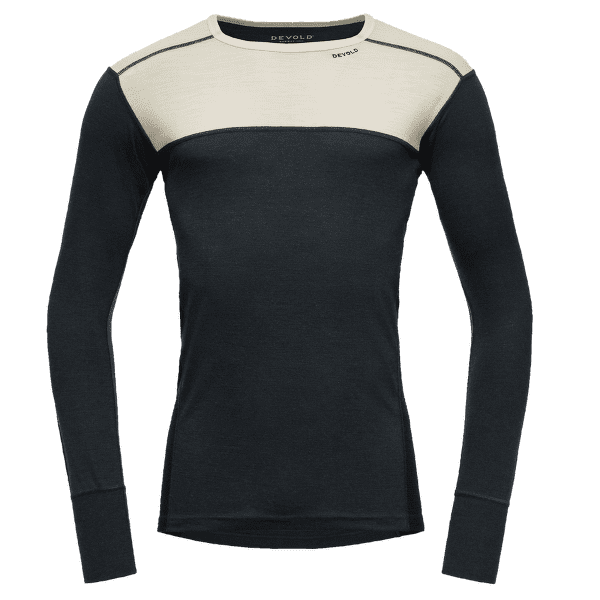T-shirt a manches longues Devold Lauparen Merino 190 Shirt Men 010C RAW WHITE/INK/BLACK