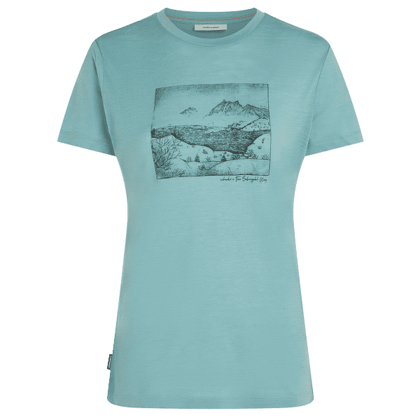T-shirt a manches courtes Icebreaker Merino 150 Tech Lite SS Tee Sunrise Summit Women HYDRO