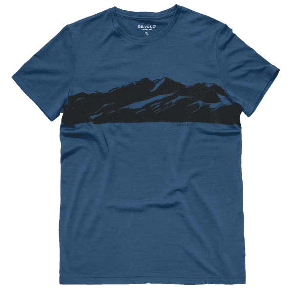 T-shirt a manches courtes Devold Classic View Tee Men 422A Flood