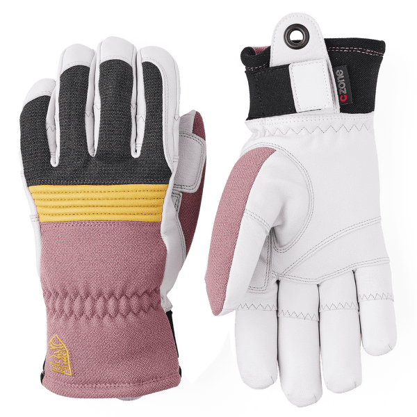 Gants Hestra Couloir Mauve/Offwhite