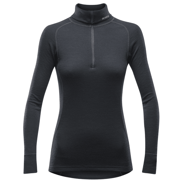 T-shirt a manches longues Devold Duo Active Zip Neck Women 951 BLACK