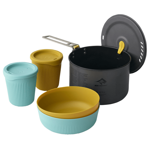 Ustensiles Sea to Summit Frontier UL One Pot Cook Set - 2.2l pot/2 m bowls/ cups