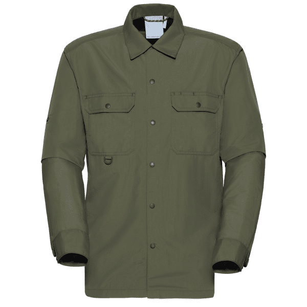 Chemises a manches longues Mammut Highland Longsleeve Shirt Men 40284 dark marsh