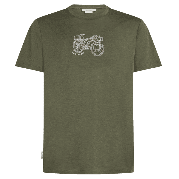 T-shirt a manches courtes Icebreaker Merino 150 Tech Lite SS Tee Adventure Ride Men LODEN