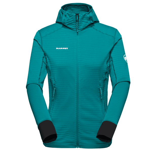 Sweat-shirt Mammut Taiss Light ML Hooded Jacket Women 40322 deep teal-black