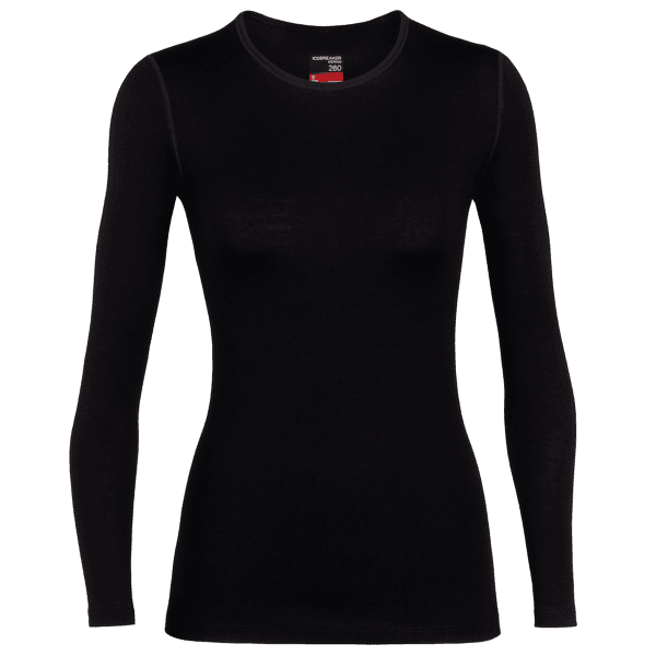 T-shirt a manches longues Icebreaker Tech LS Crewe Women (104387) Black001
