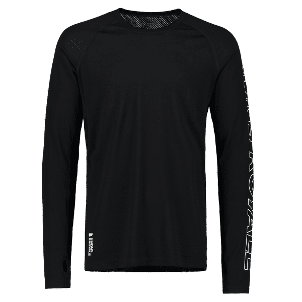T-shirt a manches longues Mons Royale Temple Merino Air-Con LS Men Black