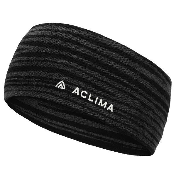 Bandeau Aclima WarmWool Headband Black Motion