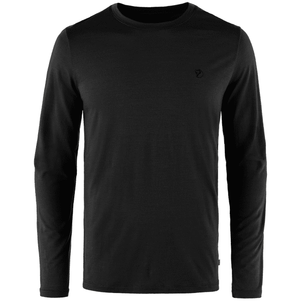T-shirt a manches longues Fjällräven Abisko Wool LS Men Black
