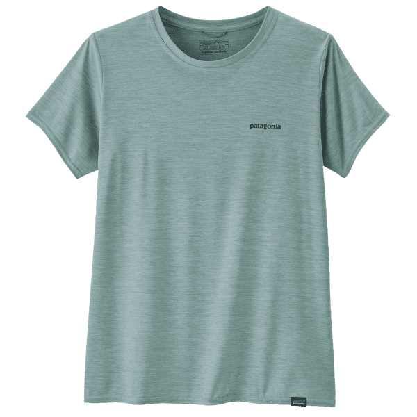 T-shirt a manches courtes Patagonia Cap Cool Daily Graphic Shirt Waters Women Boardshort Logo: Thermal Blue X-Dye